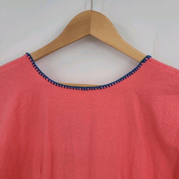 Blooming Floral Oaxacan Cotton Embroidered Dress - Picture 6 of 9